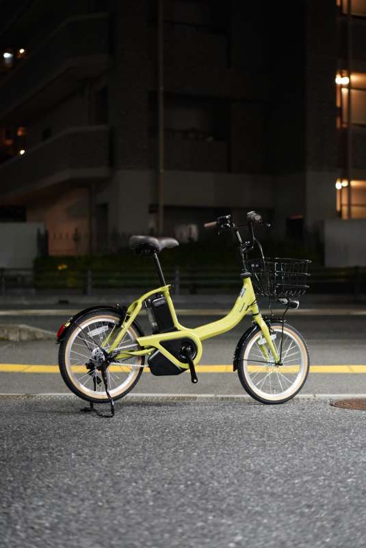 Sandi)電動アシスト自転車 黄色 小型タイヤ Sandi)電動アシスト自転車