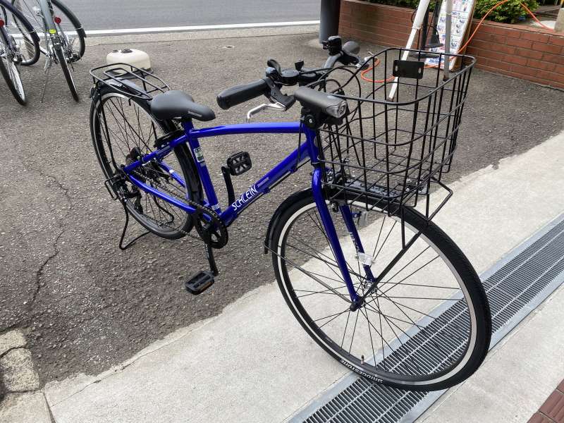 自転車本体お洒落 26インチ ベージュ カスタム 自転車 オプション