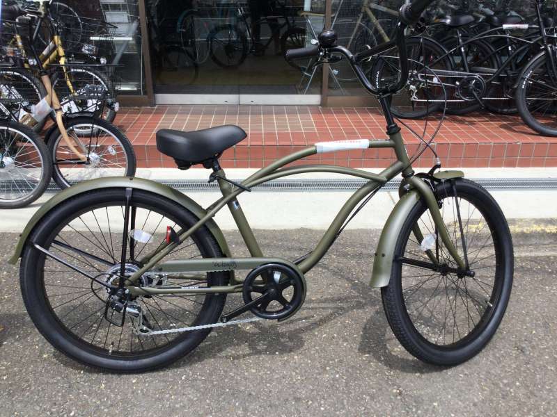 お取引中】ビーチクルーザー ブラック オリジナル ６速 - 自転車